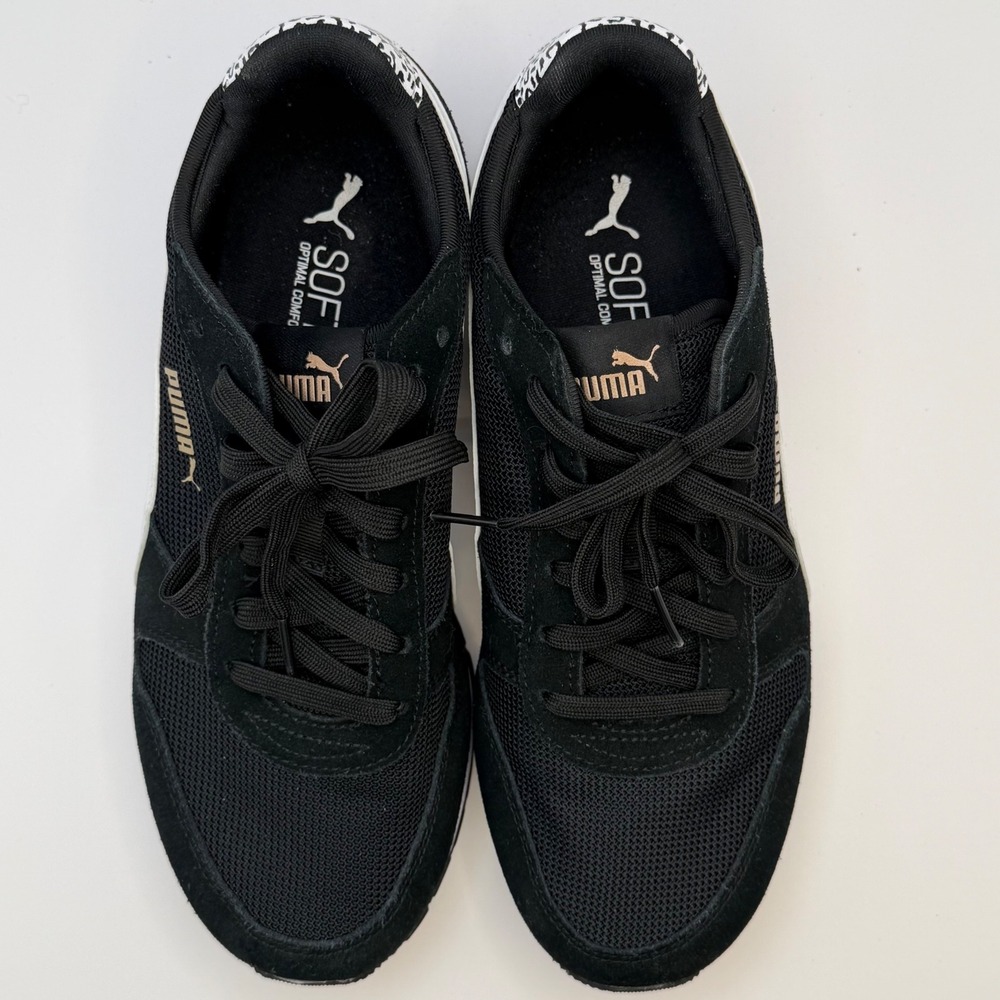 Puma R78 Womens Sneakers Black White Leopard Print 403057-01 Size 8.5 - Picture 5 of 7